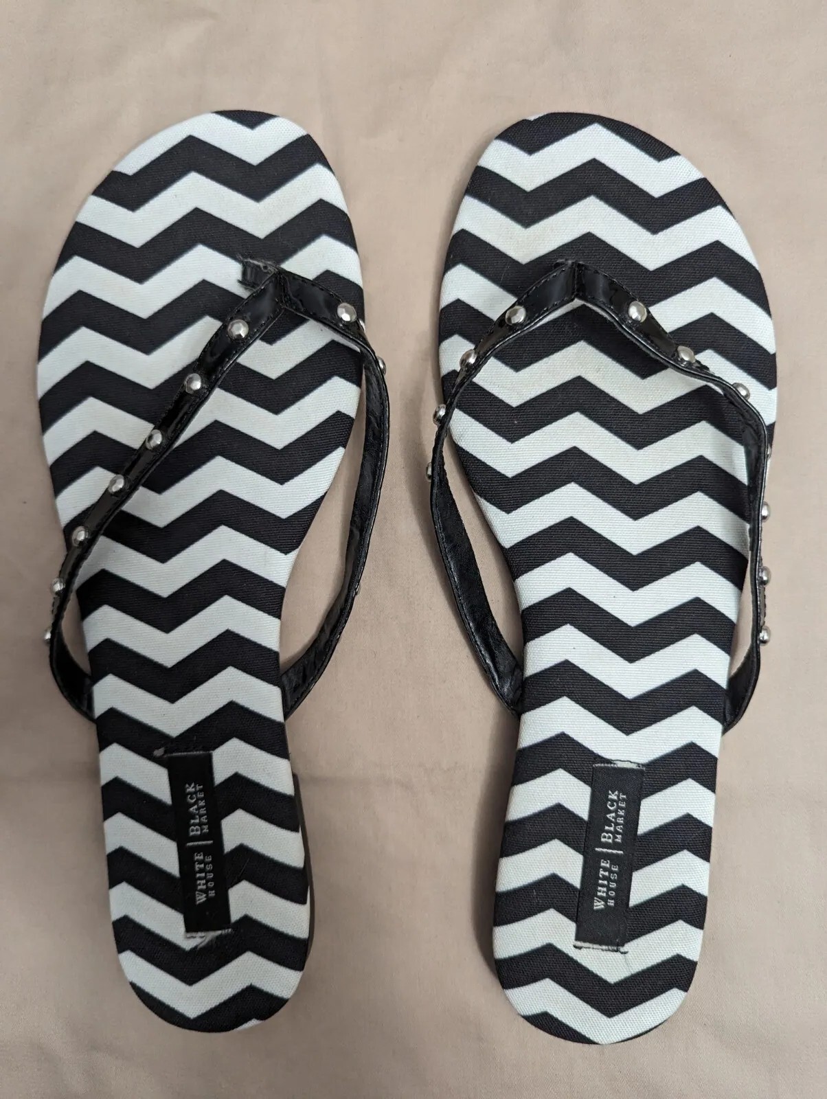 Chanclas para mujer Casa Blanca mercado negro talla 9,5 M usadas en buen estado