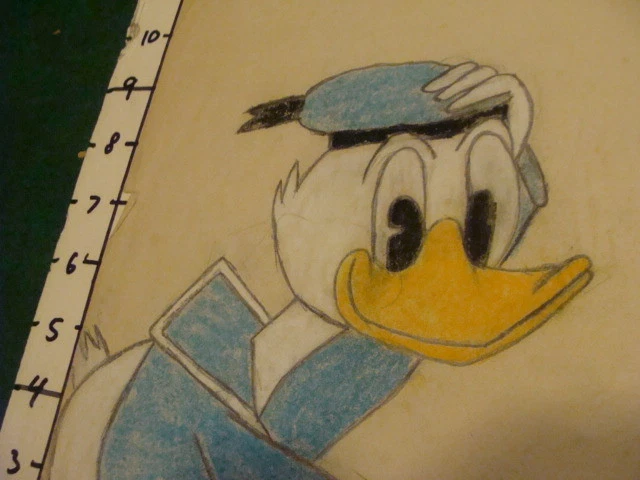 dibujo original: DONALD DUCK sin fecha y sin firmar Foto 2 de 4