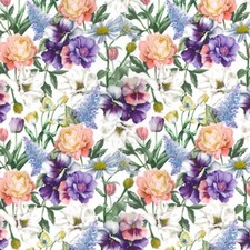 100% cotton poplin EXTRA WIDE FABRIC  144cm dress craft Rose and Hubble purple