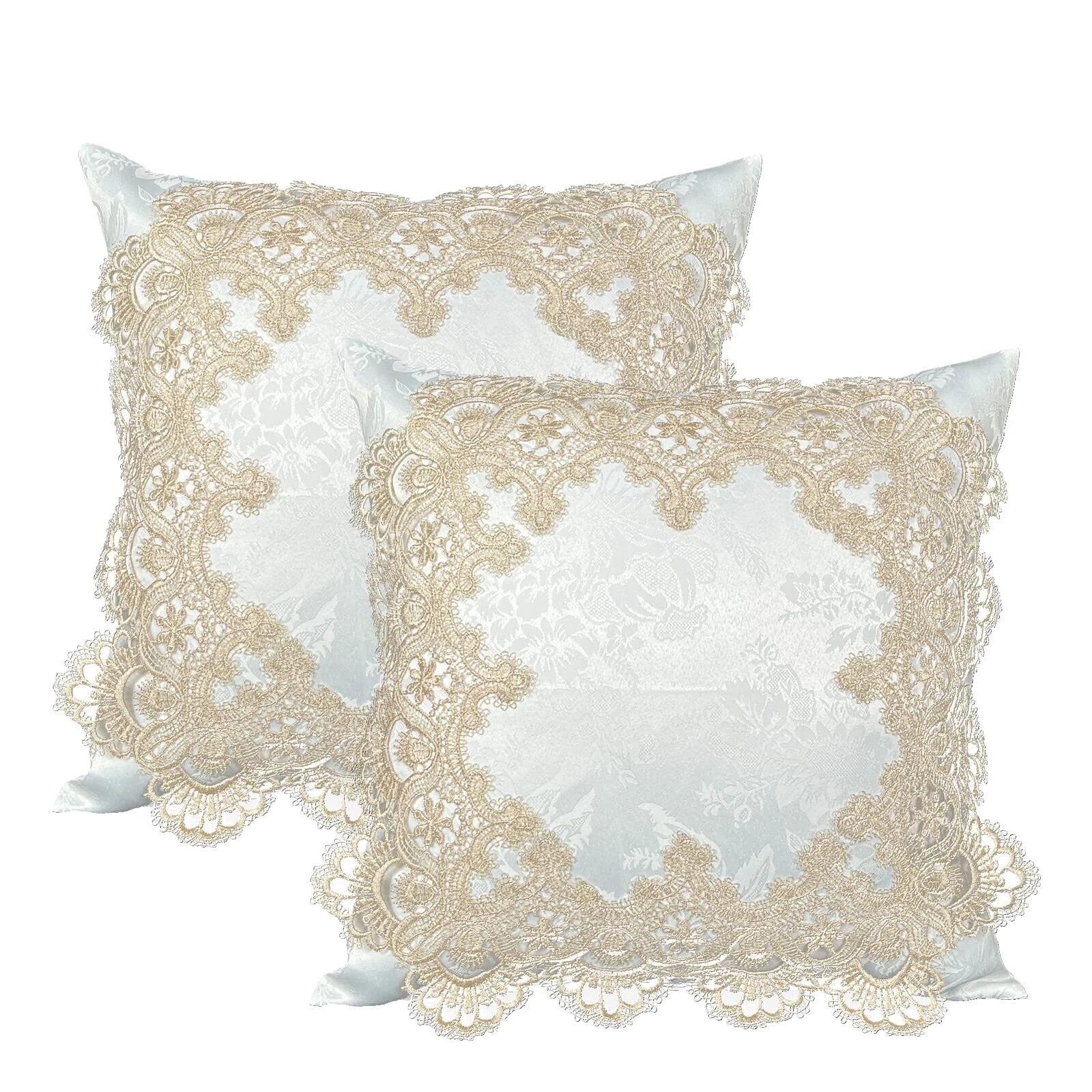 Encaje Floral Almohadas de Decoración para el Hogar