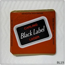 Carling Black Label Lager Bass Ireland Beer Label (BL19)