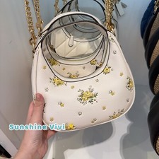 NWT Coach Carmen Mini Crossbody Bag With Floral Print CAK90