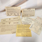1940s FORD MOTOR Co. Ephemera change clock Visitor Card envelope letters flyers