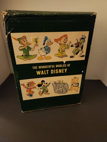 Vintage Meravigliosi Mondi di Walt Disney 4 Vol Box Set 1965 Golden Press - Foto 11 di 12