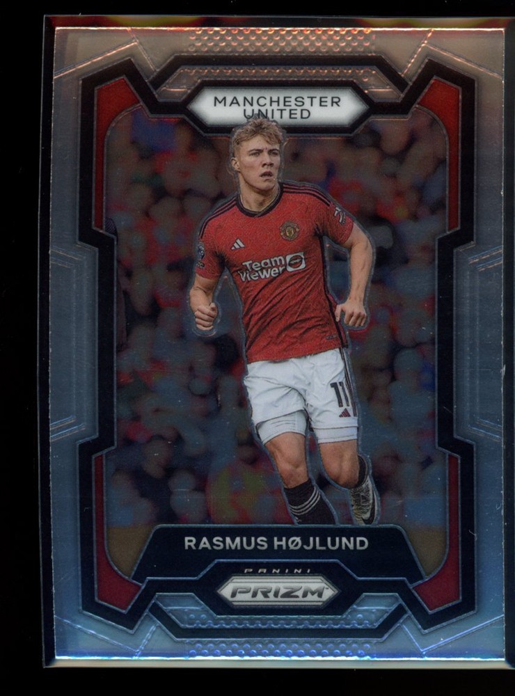 2023-24 Panini Prizm Premier League Rasmus Højlund Soccer Card #51