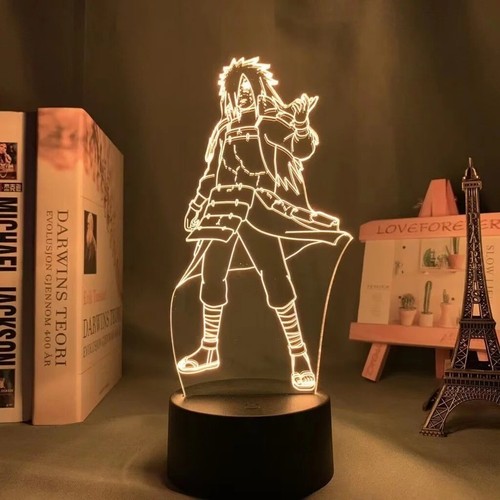 Acrylic LED Night Light Anime NARUTO Itachi Uchiha 3D Lamp Bedroom Decor Gift - Picture 20 of 31