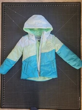 Kids Whales Tail Outerwear Size 6x Winter Coat EUC Teal Mint Sea Foam Green