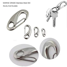 M30-M100 Key Buckle Snap Spring Clip Hook Backpack Carabiner 304 Stainless Steel
