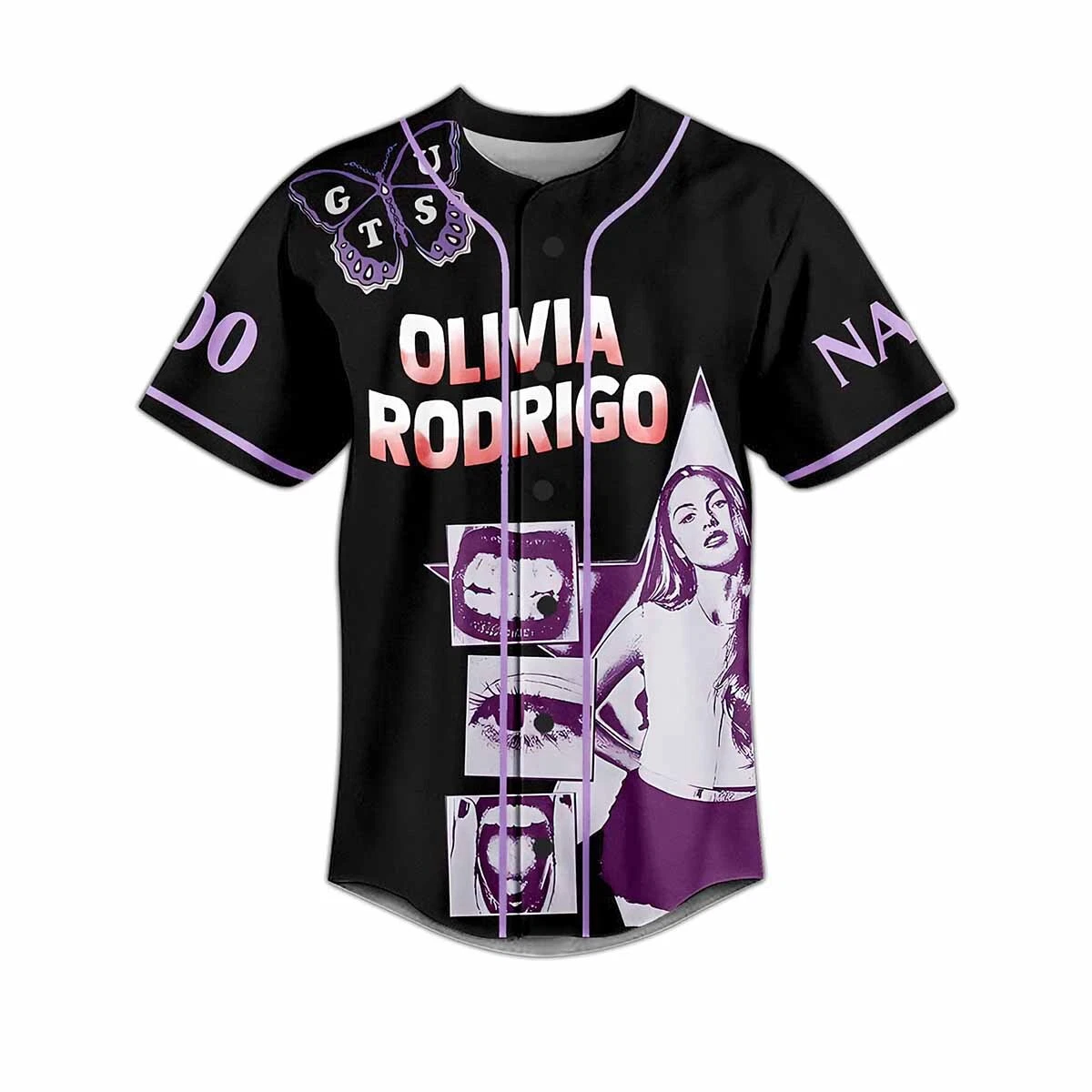 Olivia Rodrigo Guts World Tour Custom Baseball Jersey