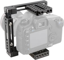 CAMVATE Adjustable Camera Cage Fit for Right Handle and Left Handle Camera