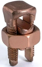 Burndy KS20, 8 to 4 AWG Run, 14 to 4 AWG Tap, Copper Split Bolt Connector, 1 pc