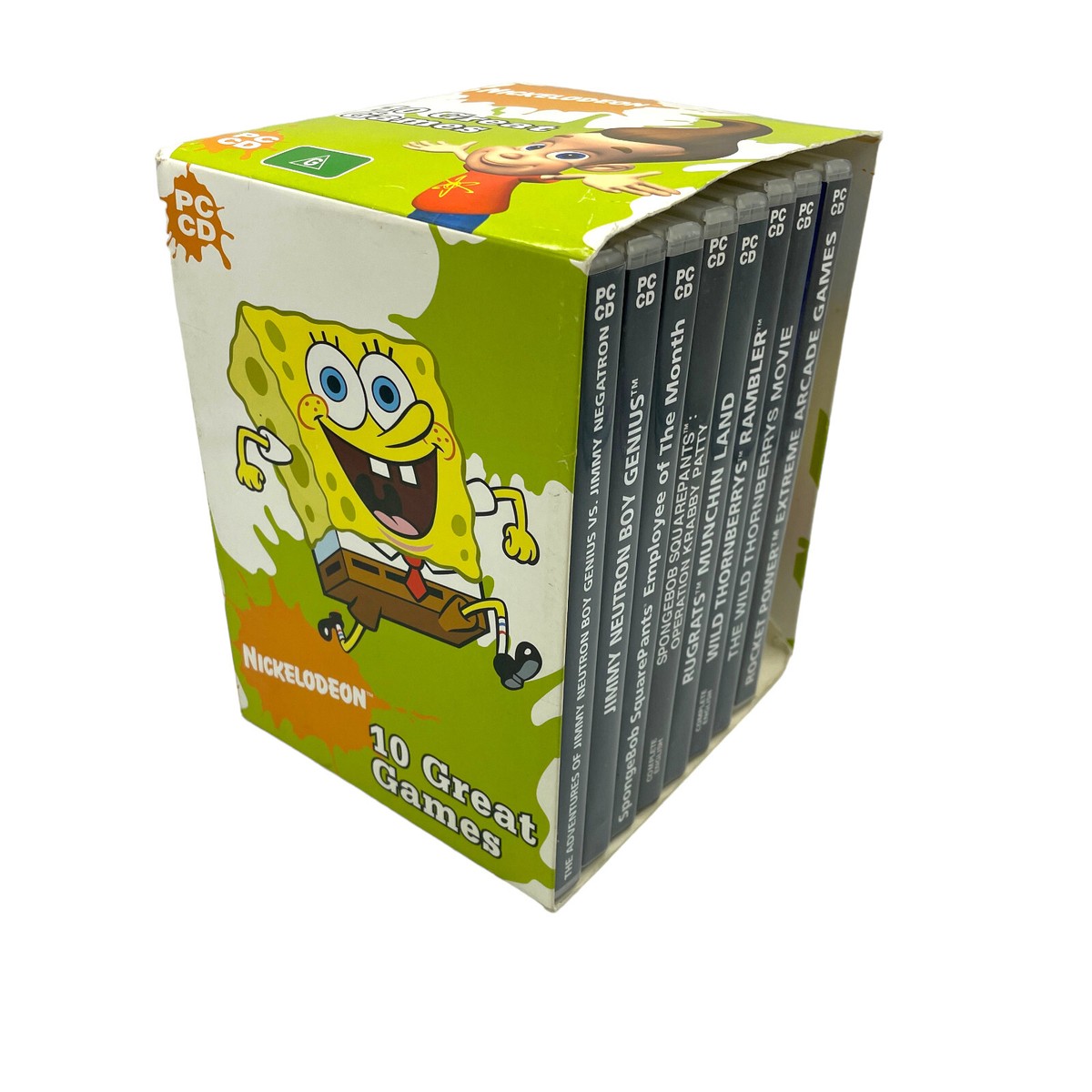 Nickelodeon 10 Great Games Box Set PC CD-ROM Spongebob