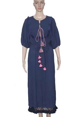 chinese dress ladies DYED COTTON SILK VOILE WAVY TUCK A-LINE DRESS main image 0
