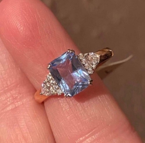 Blue Topaz Ring S925 Sz 7 Or 8 - Picture 4 of 11