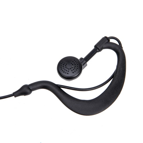 Icom ICV8 ICV82 F21 Radio G Shape Police Headset Security Earpiece with PTT Mic - Zdjęcie 2 z 4