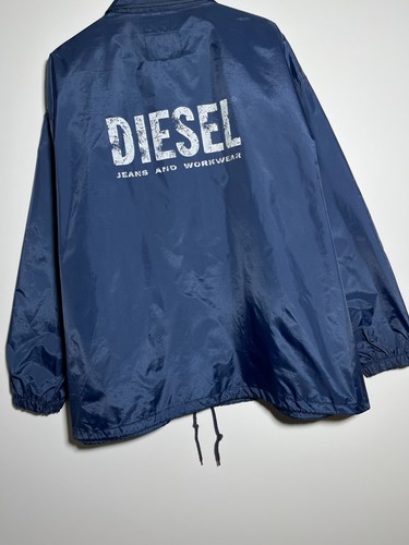 Vintage 90s Diesel Big Logo Lightweight Coach Jacket Size XXL - Bild 7 von 15