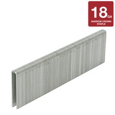 18 Gauge 1/4" Crown Staples Box 1-1/2" Length 5,000/box 