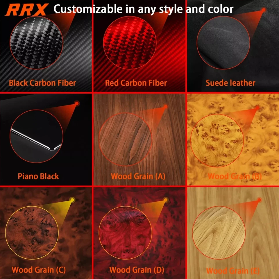 Kits completos de fibra de carbono roja de 70 piezas para Ford Fiesta 2011-2019 cubierta interior embellecedor Foto 3 de 4