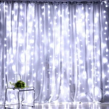 300 LED Curtain Lights String 3m*3m USB Powered Waterproof Twinkle Wall Lights