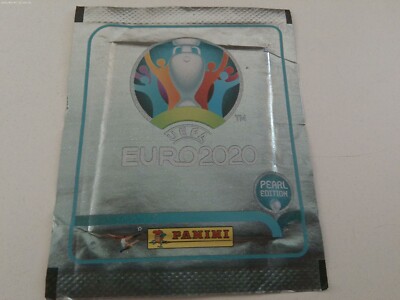 Euro 2020 tournament PEARL Swiss sealed stickers packet for Panini album sobre