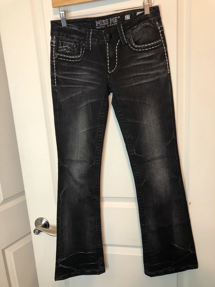 Miss me best sale black bootcut jeans