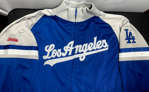 MLB Los Angeles Dodgers Zip Up Track Jacket Men's SZ: XL Blue - Used - Picture 5 of 14