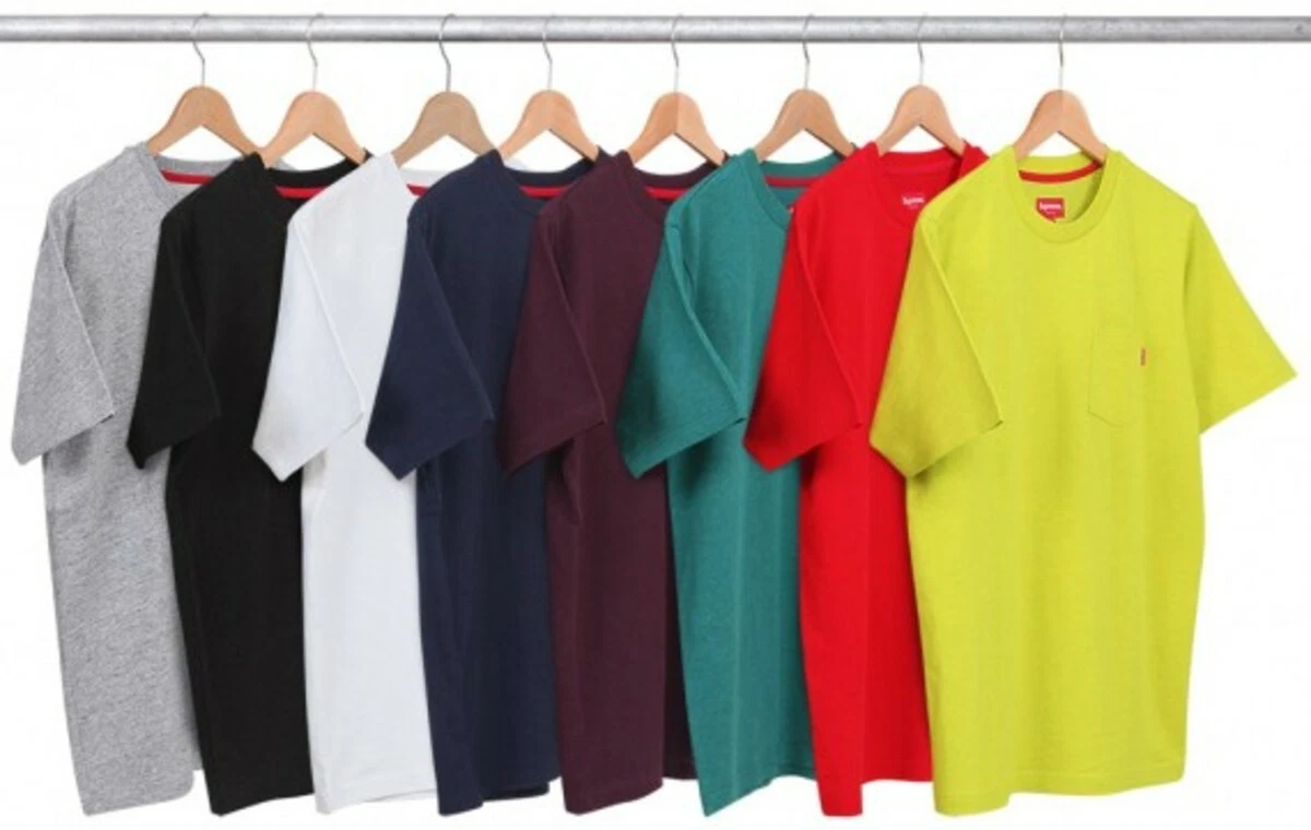 Haut de poche Supreme T shirt manches courtes Chartreuse XL F/W 12