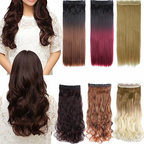 Straight Wavy Curly Clip In Synthetic Hair Extension Ponytail Claw Real As Human - 第 4/32 張圖片
