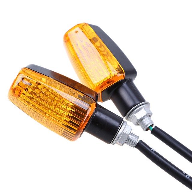12V Motorcycle LED Turn Signals Light ATV Dirt Bike Indicator Blinker Amber eBay
