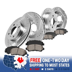 Front And Rear Brake Rotors /& Ceramic Pads For 2007 2008 2009 2010 MINI COOPER