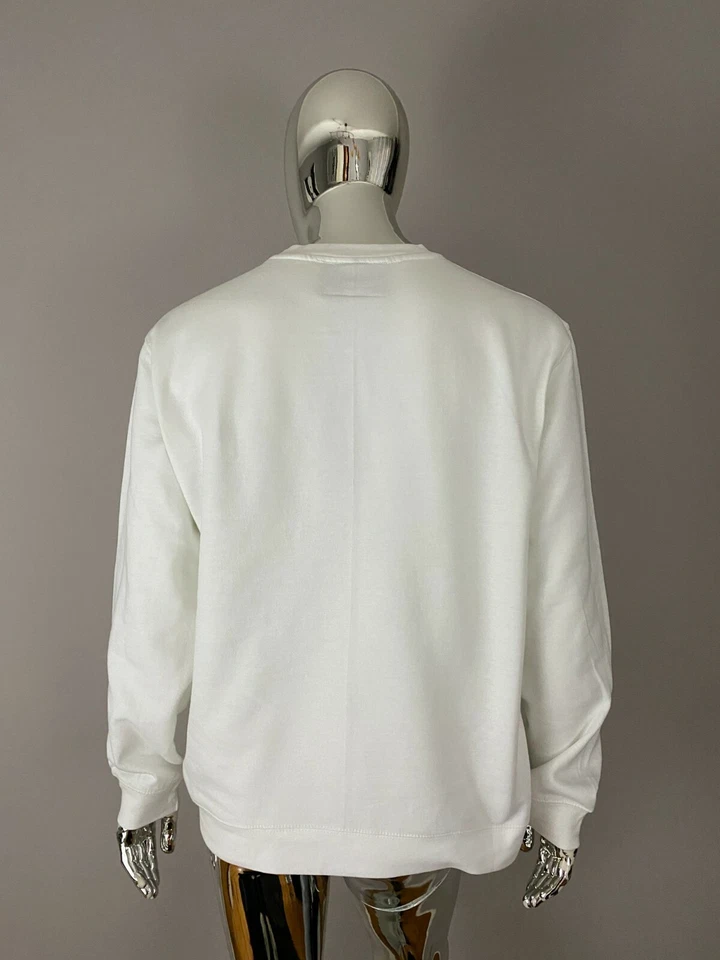 Sudadera Pullover Rosa Delfín Blanco Gráfico Talla M Foto 3 de 4