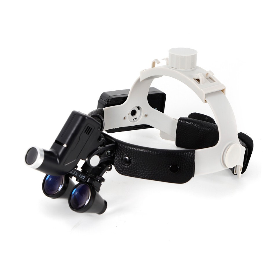 Medical Surgical Dental Headband Loupe Binocular With LED Headlight eBay