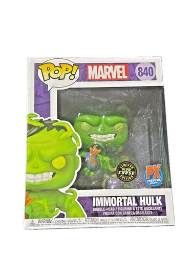 Funko Pop Immortal Hulk 840 Marvel PX Previews Exclusive GLOW CHASE 6" Figure