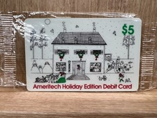 Ameritech Holiday Edition Debit Card Phone Card Christmas Theme 