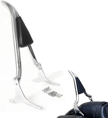 Chrome Sissy Bar Rear Backrest for Harley 1997-08 Road King Electra/Street Glide