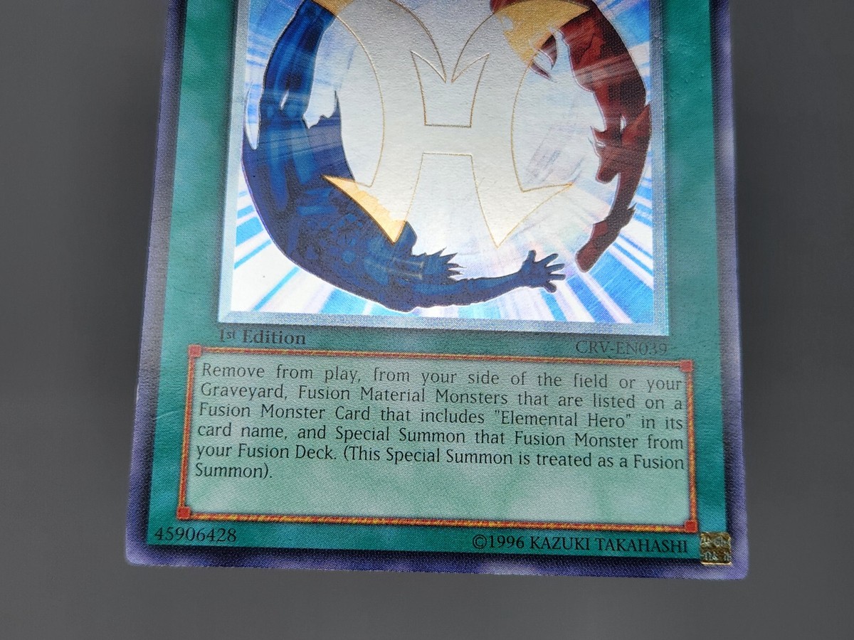 Yu-Gi-Oh Miracle Fusion CRV-EN039 Ultimate Rare 1st Edition Yu-Gi-Oh Miracle Fusion CRV-EN039 Ultimate Rare 1st Edition