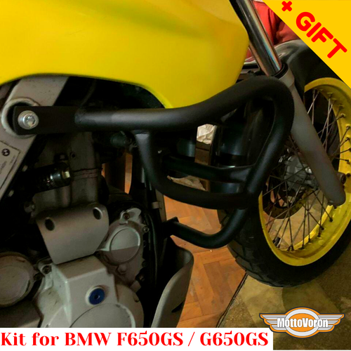 For BMW F650 GS Crash bars Side carriers G650GS Pannier rack Engine guard, Bonus - Picture 9 of 13