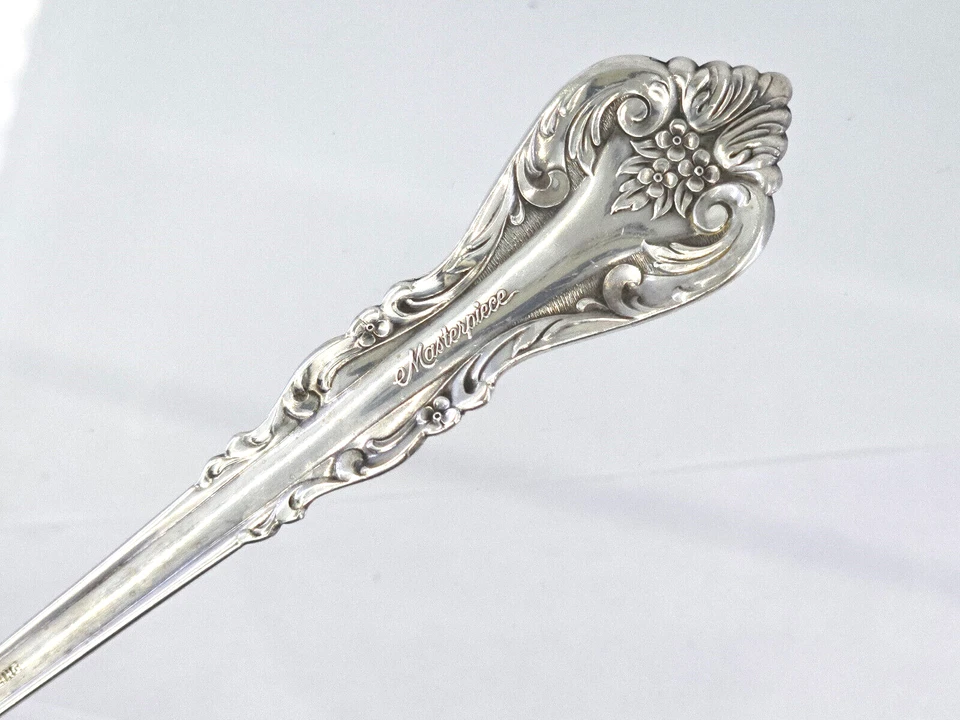 Par de cuchara perforada para servir obra maestra internacional esterlina cucharada Foto 3 de 4