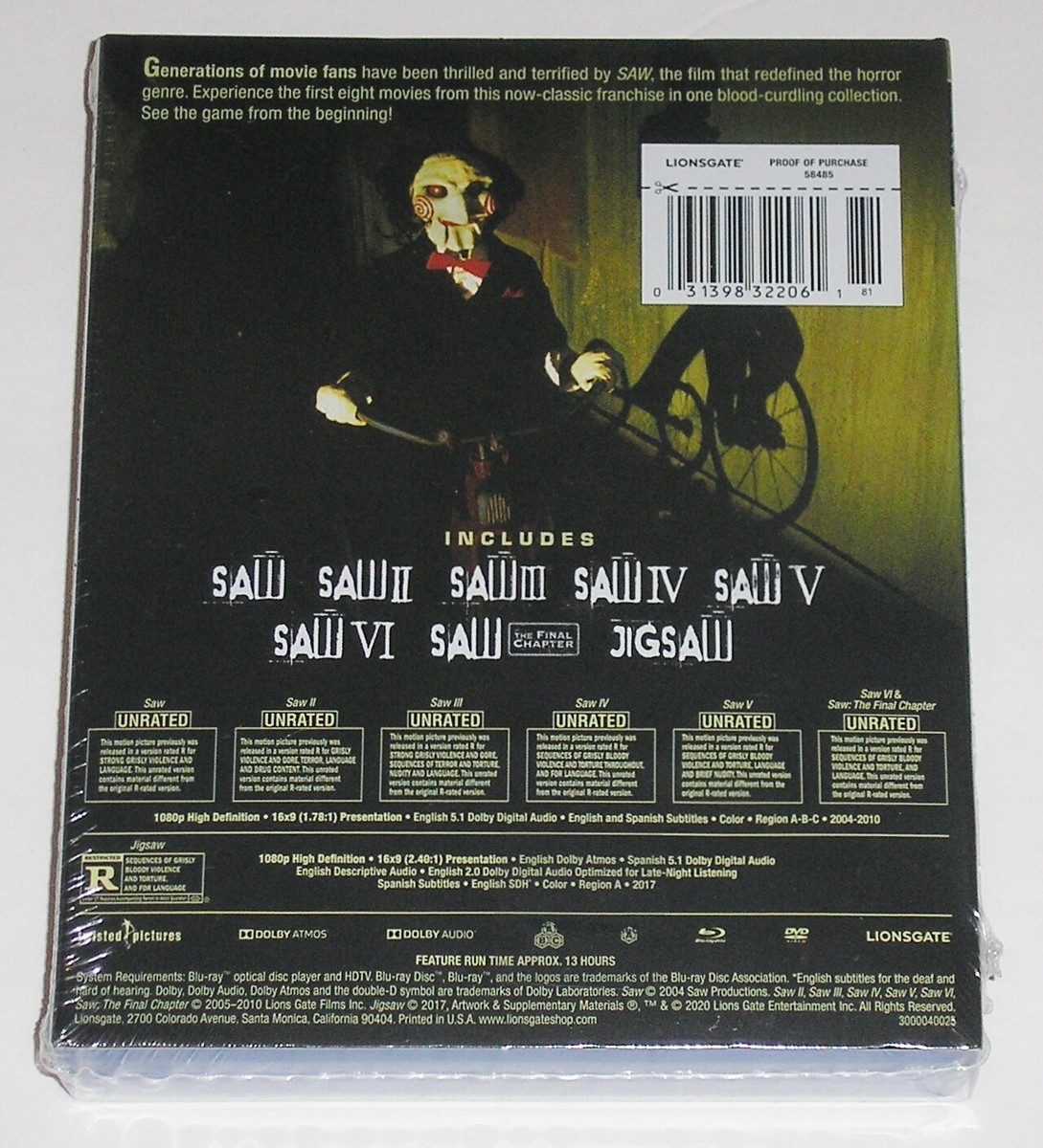 ソウ (SAW) DVD セット 1-6 + ザ・ファイナル Amazon.com: ソウ