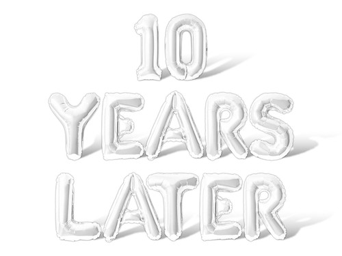 10 YEARS LATER Letter Balloon Banner - 10th Anniversary Party Supply Decorations - Picture 46 of 55
