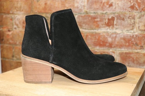 BP Nordstrom Black Suede Ankle Boots Booties Women