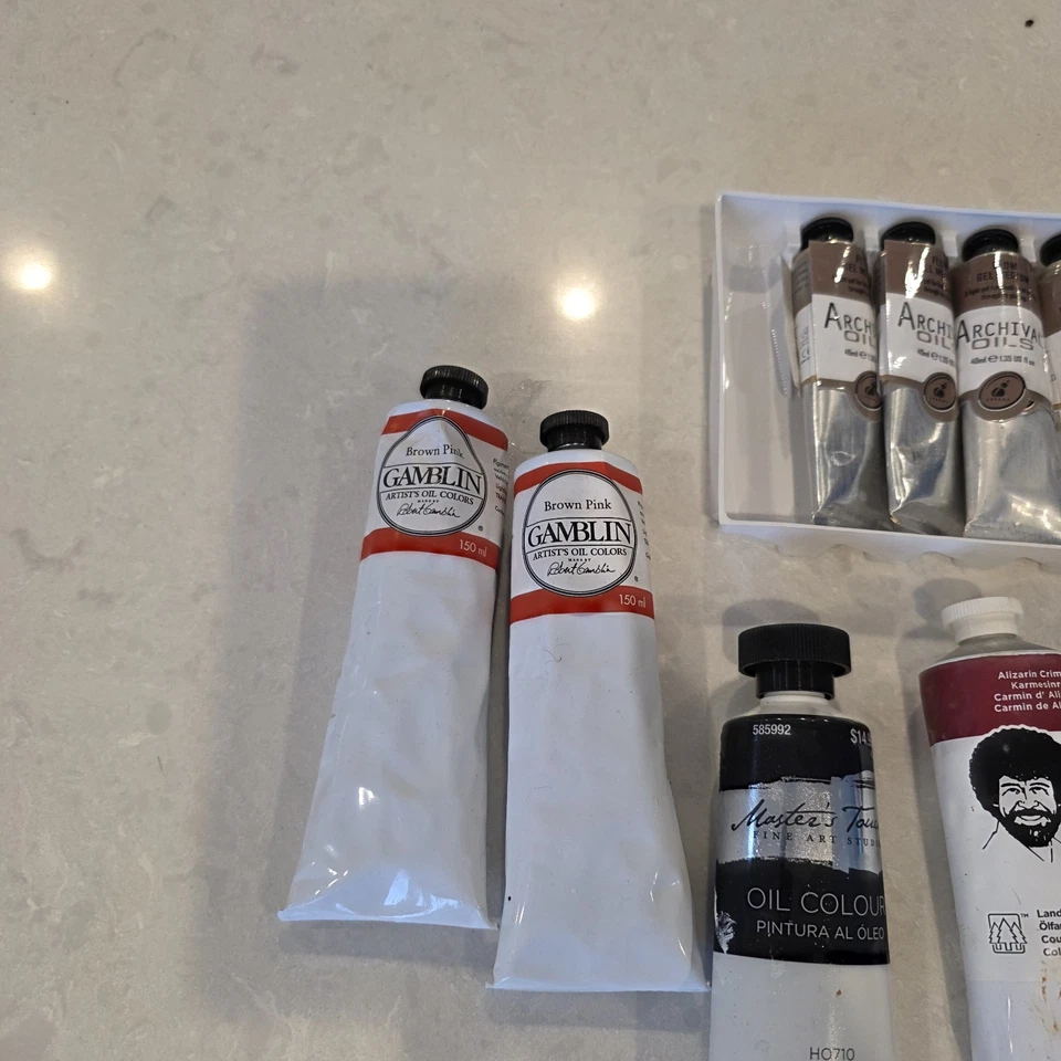  Lote de 16 pinturas al óleo de archivo Bob Ross, Gamblin. Sin usar  Foto 3 de 4