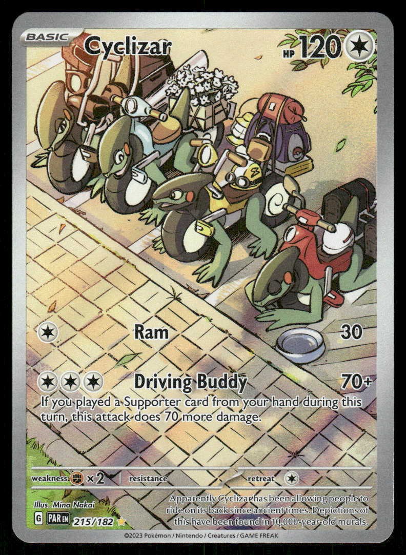 Pokemon Cyclizar 215/182 Paradox Rift Holo Illustration Rare NM/M