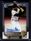 2025 Bowman Chrome Johan De Los Santos Auto 1st Prospect #CPA-JDLS Pirates