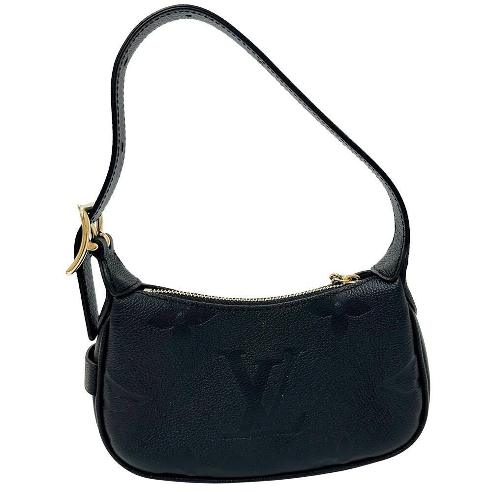 LOUIS VUITTON Handbag Monogram Empreinte Mini Moon Noir M82391 Noir w/Dust bag