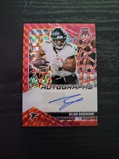 2025 Panini Mosaic Red Reactive  Bijan Robinson AUTO #AMC-BRN Falcons #022/199 