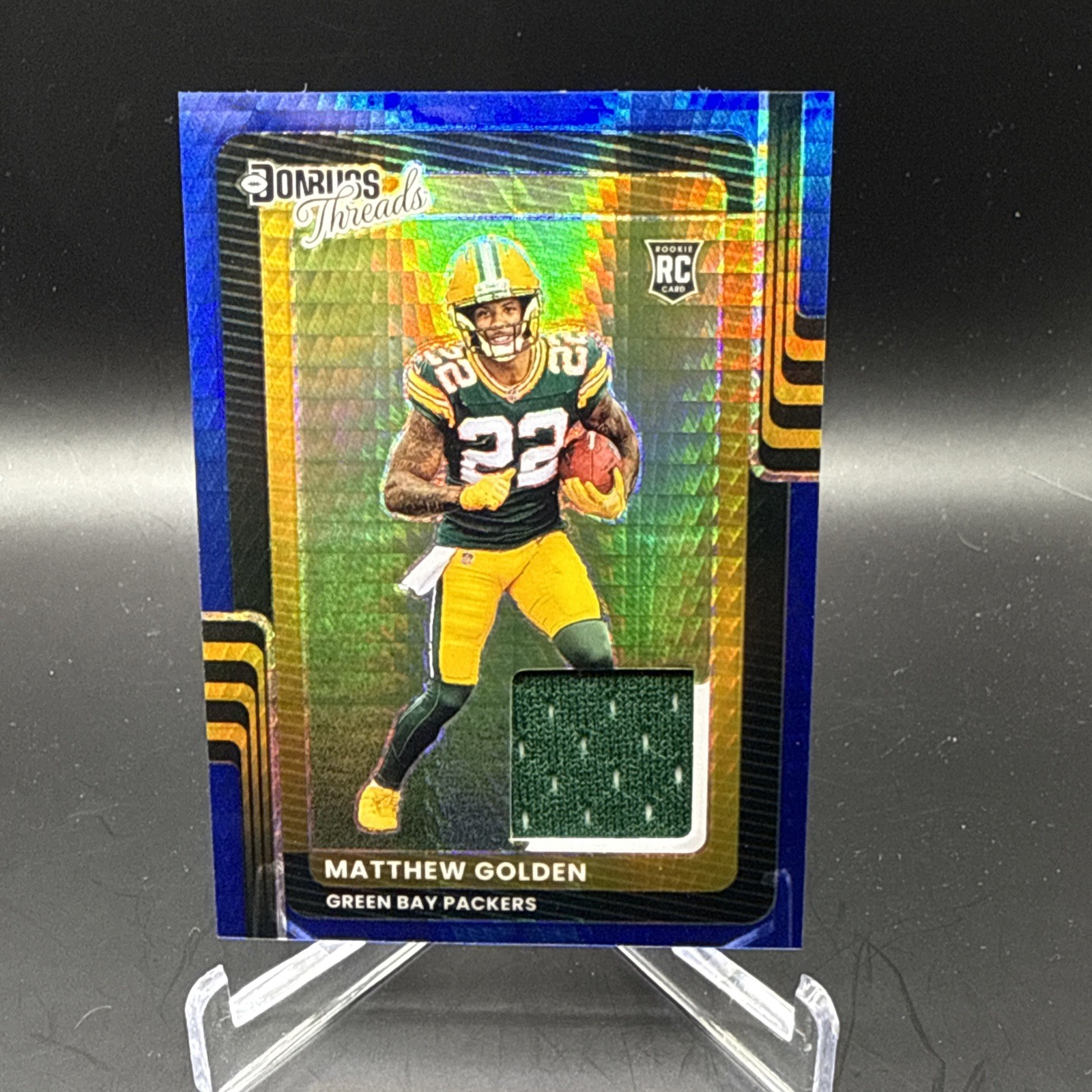 Matthew Golden Panini Donruss Optic Donruss Threads #MGN Blue Hyper