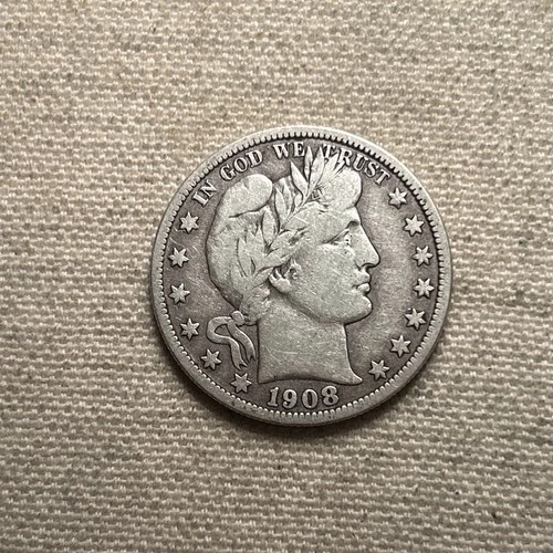 1908-O 50C Barber Liberty Head Half Dollar in Fine Condition ZM