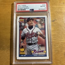 1991 Topps David Justice #329 Operation Desert Shield