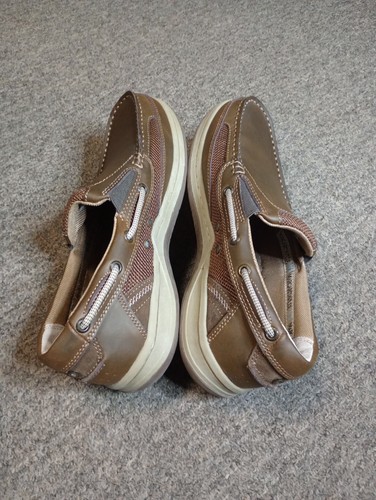 Margaritaville Anchor Herren Leder Bootsschuhe Slipper Größe 11 Weite  - Bild 6 von 8